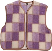 Gilet Alwero Camino à carreaux violet