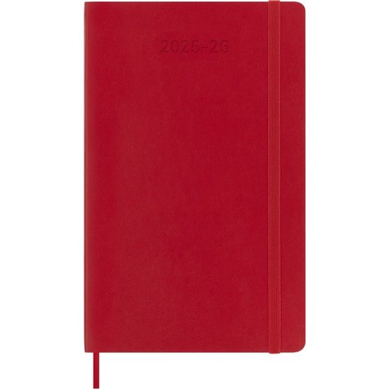 Moleskine 18 Maanden Agenda - 2025/26 - Wekelijks - Large - Zachte Kaft - Rood