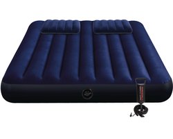 Intex Classic Downy Luchtbed incl. kussens en handpomp - 203 x 152 x 25 cm