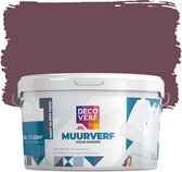 Decoverf muurverf mat aubergine, 2.5L