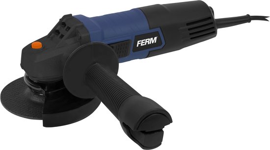 FERM - Haakse Slijper - kabel - 3 zijhandgreep - Verstelbare beschermkap - Slijptol - Slijpmachine