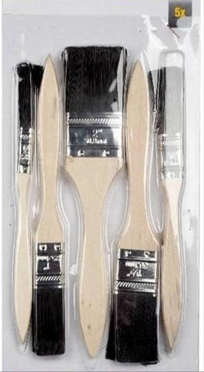 Finnacle - Kwasten set - Schilderen - Kwast - Platte kwasten - 5-delig