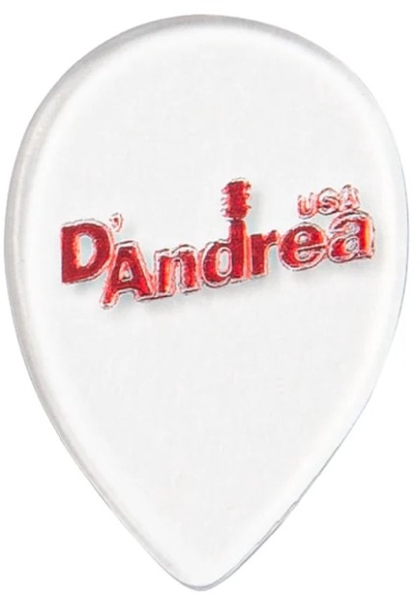 D'Andrea - Clear Acrylic - 358 Plectrum - 1.50 mm - 6-pack