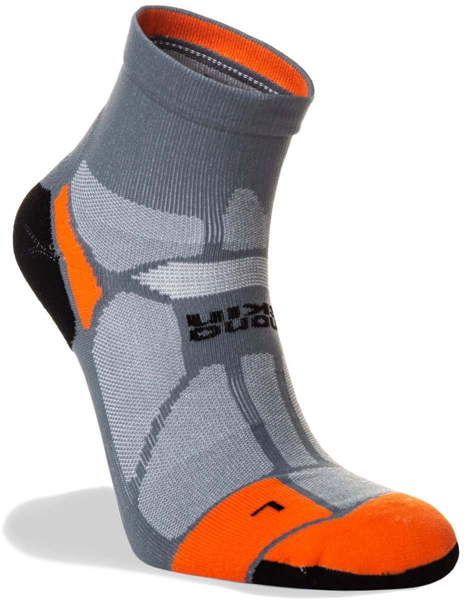 Hilly Marathon Fresh Anklet - Oranje/Grijs - 35-38