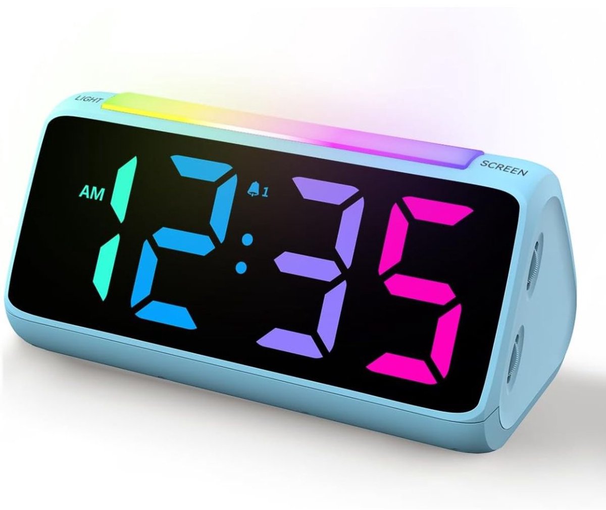ApexArte® Slaaptrainer Kinderen - Kinderwekker - Slaapwekker - Digitale wekker - Blauw