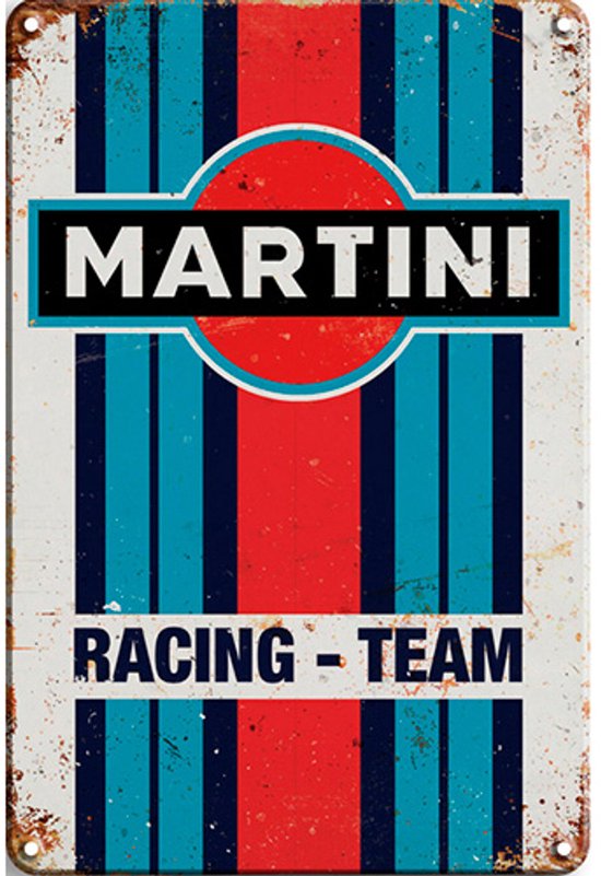 Signs-USA - Auto - Garage Sign - metaal - Martini Racing Team - 20 x 30 ...