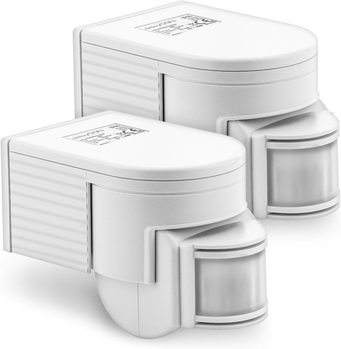 Infrarood Bewegingsmelder Draaibaar en Kantelbaar 180° - Spatwaterdicht voor Binnen en Buiten - Detectiebereik 12m