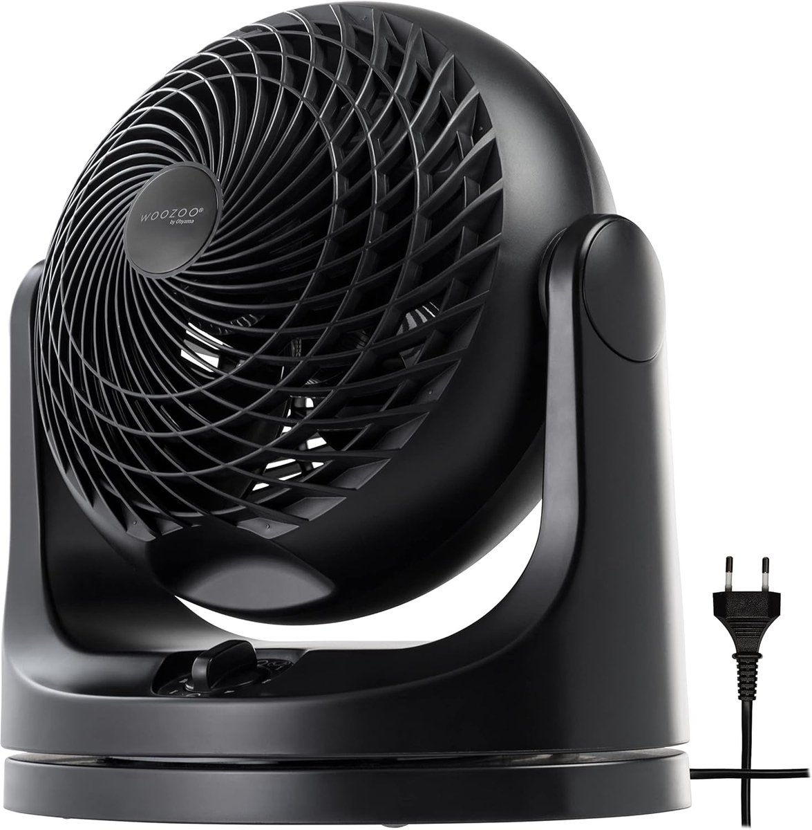 Draagbare Stille Bureauventilator met Oscillatie en Verticale Kanteling - Ideaal voor Slaapkamer en Kantoor