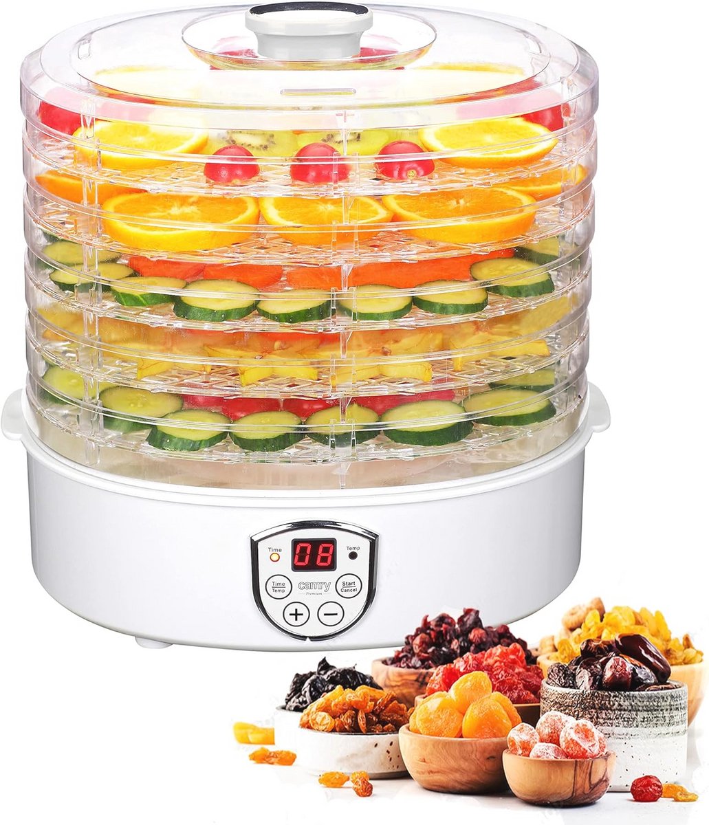 Voedseldroger 550 W - Voedseldehydrator voor Langer Bewaren van Levensmiddelen