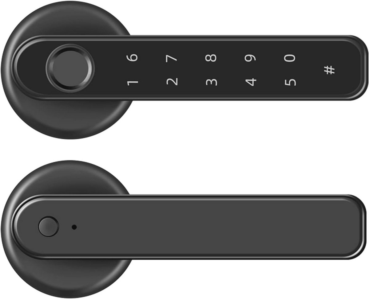 Slimme Vingerafdruk Deurslot - Keyless Entry Met Toetsenbord en Mechanische Sleutel