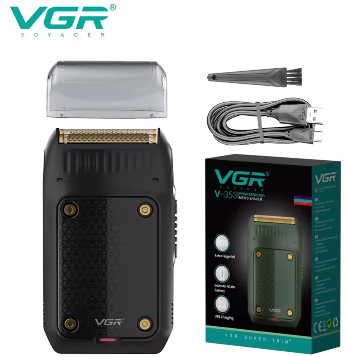 VGR V-353 Elektrisch Scheerapparaat met Roestvrijstalen Mes - Product - €29,95