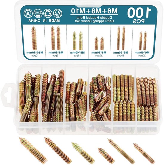 BACSHBY 20 Stuks Houtschroeven met Platte Kruiskop M3x6mm,Zelftappende Schroeven met Verzonken Kop voor Hout, Meubels
