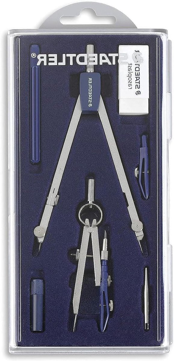 Kompasset met Loden Schacht en Naaldschoen - Compleet met Accessoires - 1 stuk - Koffer inbegrepen