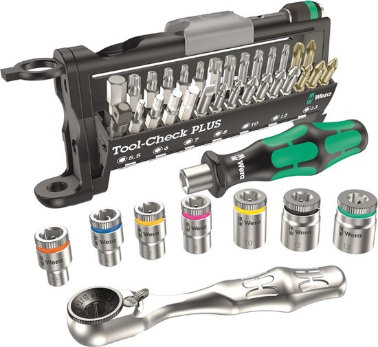 Wera Tool-Check Modular 1, 21‑delig bitset Zwart/groen
