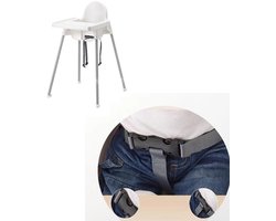 LuukyBB Tuigje Kinderstoel 3-Punts - Veiligheidsgordel Baby - Geschikt voor IKEA Antilop, Buggy en Wipstoel - Gordel Harness Veiligheidstuigje