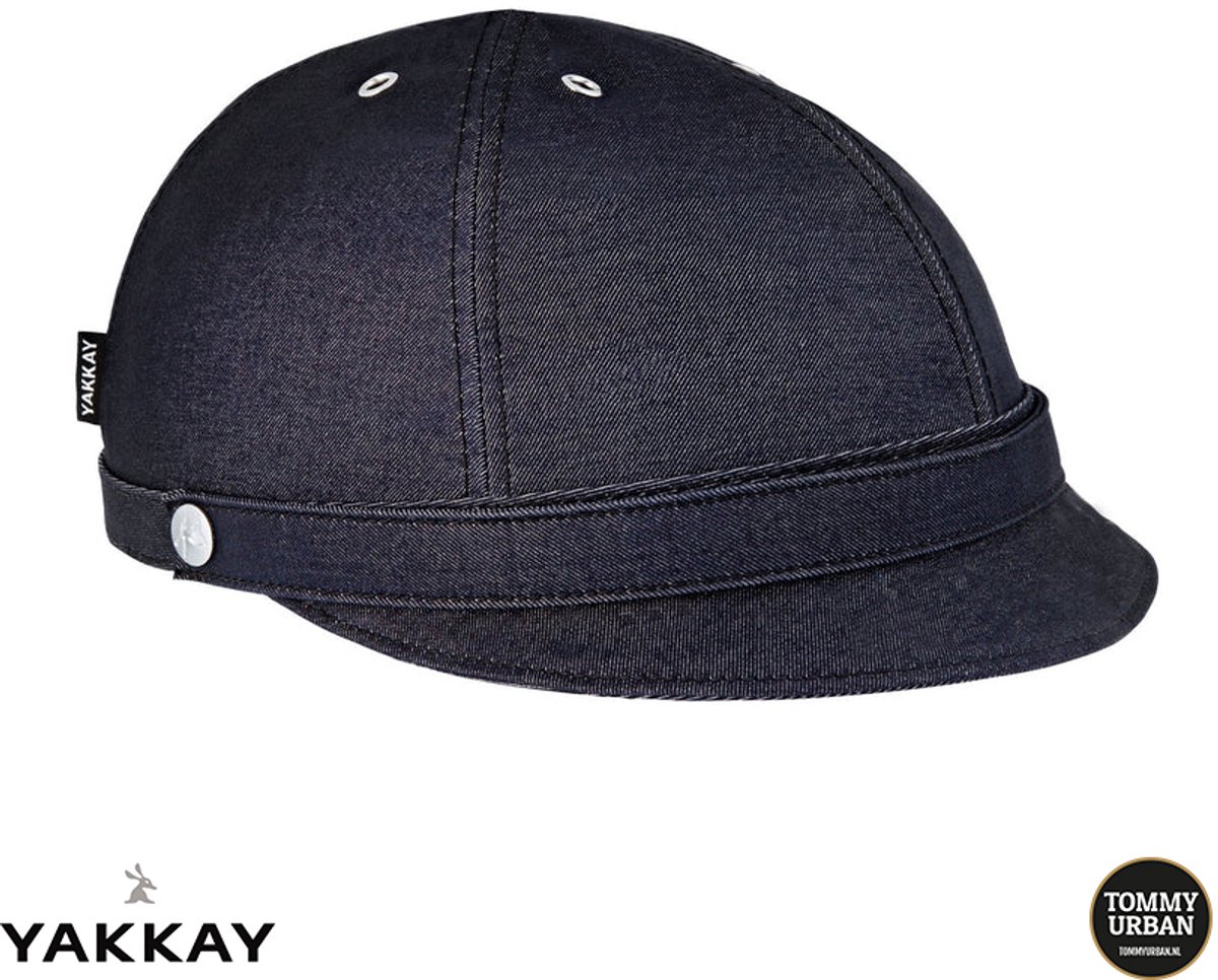 Cover voor Yakkay helm - Milano Dark Blue Denim - Large