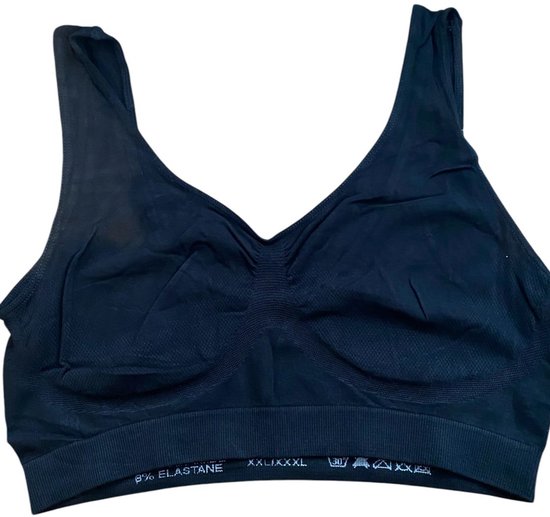 Comfort bra - Beha - 6008 van Bamboe in grote maten XXL/XXXL (44-48) zwart