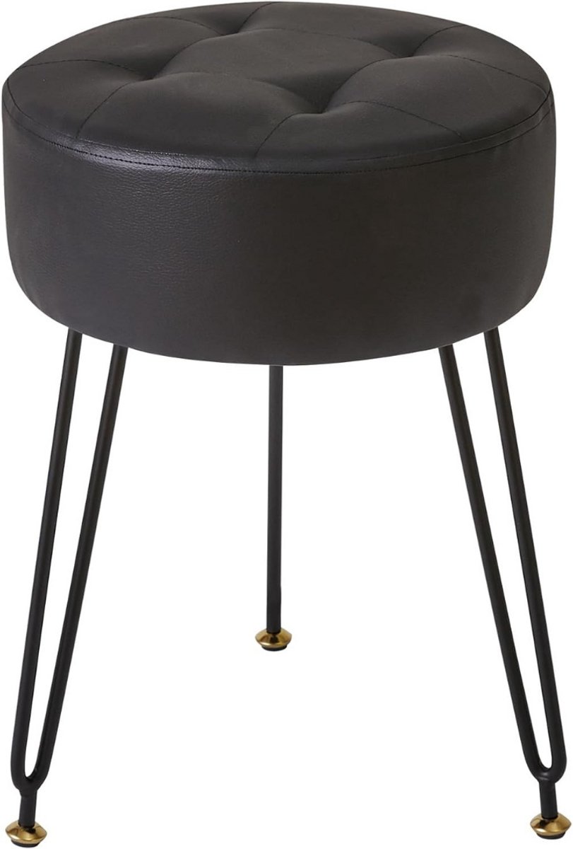 ApexArte® Make up Stoel - Kaptafel Kruk - Visagie - Zwart