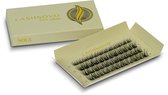 Lashnovo - Nola - DIY Cluster Lashes - 10 & 12 & 14 mm - Wimperextensions - Nepwimpers