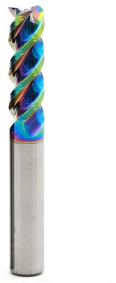 1 ST HRC65 3-Fluit Carbide Frees - Tungsten End Mill CNC Tool Voor Houtbewerking, Aluminium, Glasvezel, Acryl, Hout & Koper (12X12DX75L-3F)