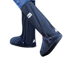Overschoenen Waterdicht - Re gen overschoen - Schoenovertrekken - Herbruikbaar en Reflecterend - tegen regen en vuil - schoenbeschermers - Maat 43-45 - zwart - voor fietsen en buitenactiviteiten