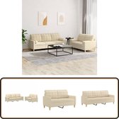 Bol.com vidaXL Loungeset - 2-zits en 3-zits - Inclusief kussens Loungebank - Buitenbank - Tuinset - Lounge Set - Tuinlounge aanbieding