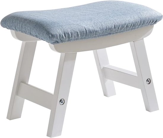HOMCOM Set van 4 stapelbare krukken, eetkamerkruk met antislipmat, multifunctionele kruk voor eetkamer, woonkamer, natuur