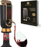 Aérateur De Vin électrique 3-en-1 - Distributeur, Verseur Et Conservation Sous Vide (noir Argenté)