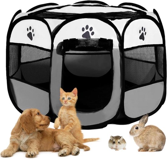 110 x 110 x 60 cm, opvouwbare puppybox, draagbare hondenbox