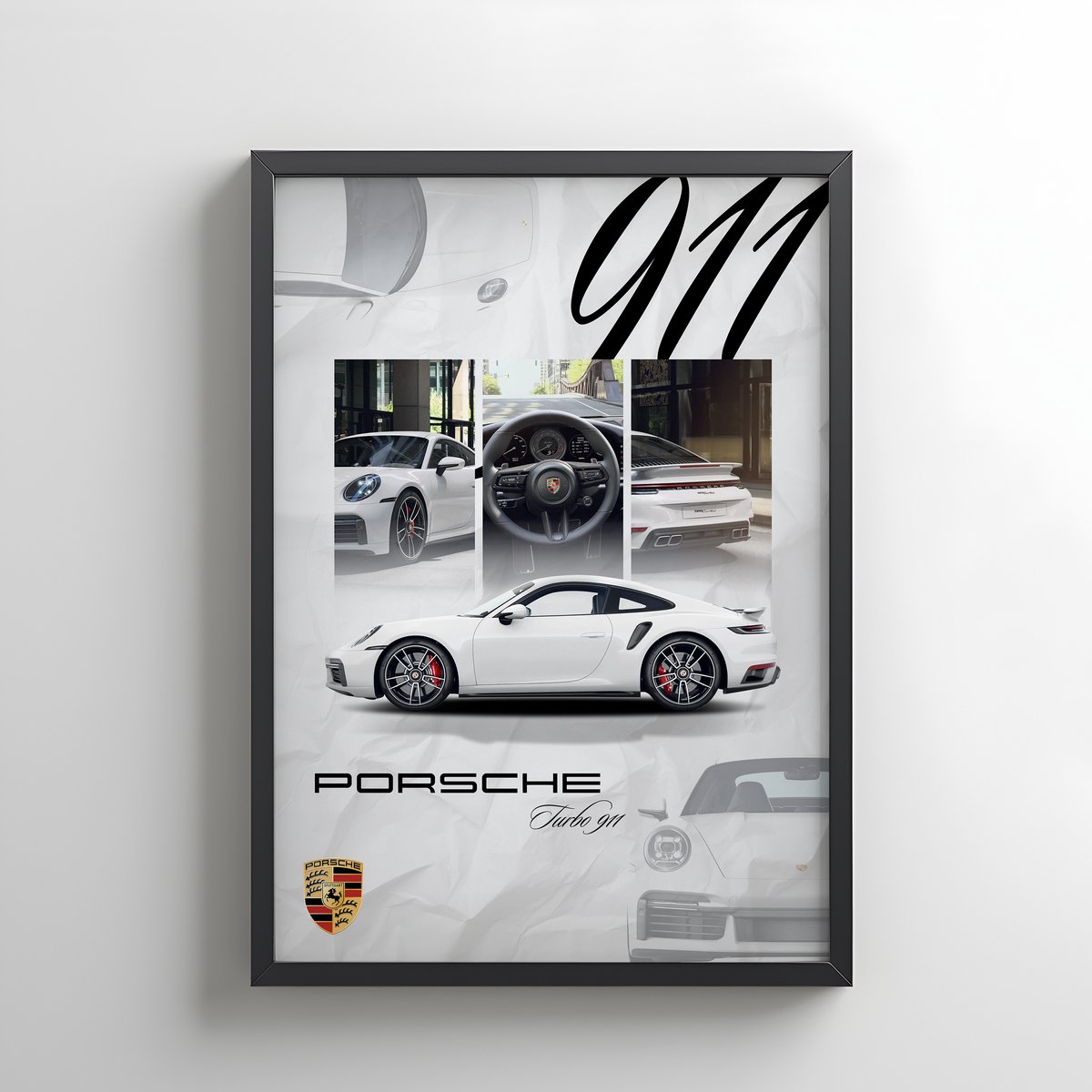 Porsche Turbo 911 poster A3