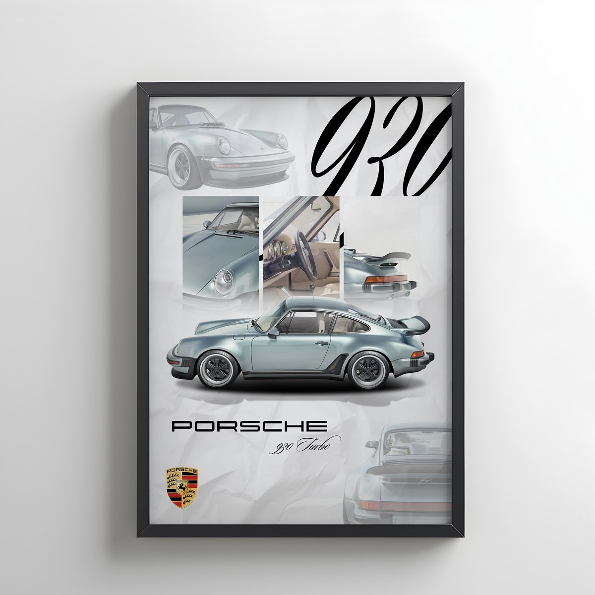 Porsche 930 Turbo poster A3