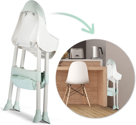 Zylo® Kinder Eetstoel - Baby Eetstoel - Kinderstoel Baby - 60x83x110 - Lichtgrijs — afbeelding 4