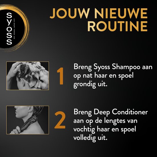 Stappenplan voor haarkrullen: 1. Shampoo aanbrengen. 2. Conditioner aanbrengen. Met afbeeldingen.