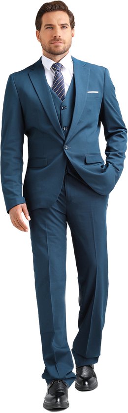 Allthemen Heren Casual Blazer Slim fit Lange Mouwen Jas Gewassen Katoen 3-Knoops Casual Pak Blazer Jassen, Zwart, S
