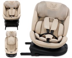 Kinderkraft XPEDITION 3 i-Size - Autostoel – 40-150 cm – 360° Draaibaar – RWF tot 22 kg – ISOFIX – Beige