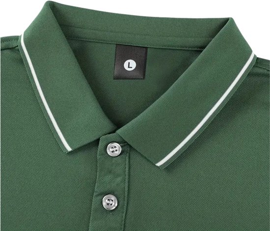 Livano Golf Shirt Heren - T-shirt - Golfkleding - Golfen - Golf Accessoires - Polo Shirt - Groen - Maat XXL van Livano — afbeelding 5