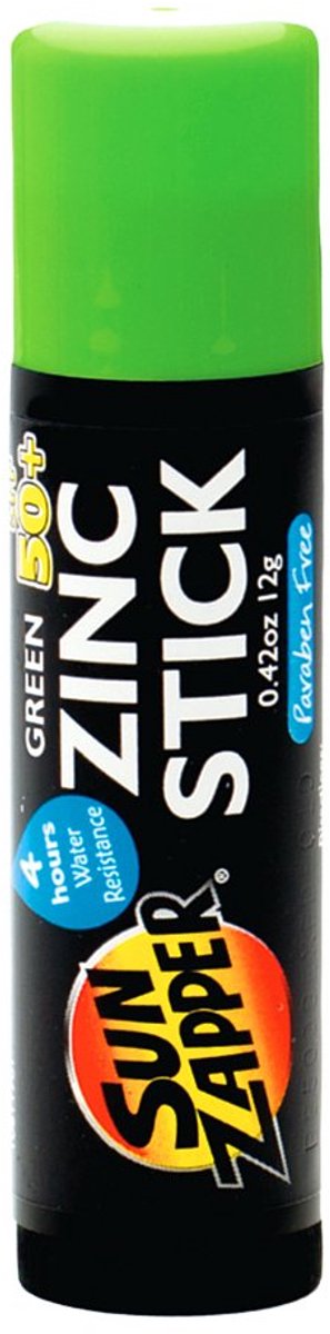 Sun Zapper Zink Stick - Zonnebrandcrème - Groen -Waterbestendig - SPF 50+