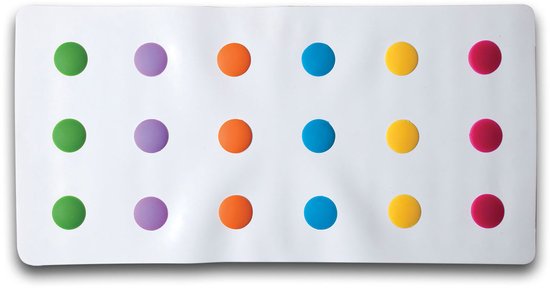 Munchkin Dandy Dots anti slip Badmat met Stippen - Wit
