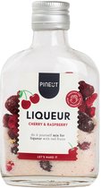 Pineut ® Cocktail Mix Likeur Kers en Framboos - Zakflacon 200 ML - Origineel DIY Cadeau - Zelf Cocktails maken - Verjaardag Cadeau Vrouw
