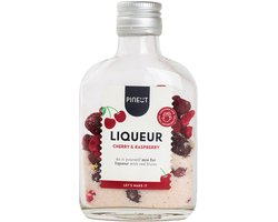 Pineut ® Cocktail Mix Likeur Kers en Framboos - Zakflacon 200 ML - Origineel DIY Cadeau - Zelf Cocktails maken - Verjaardag Cadeau Vrouw
