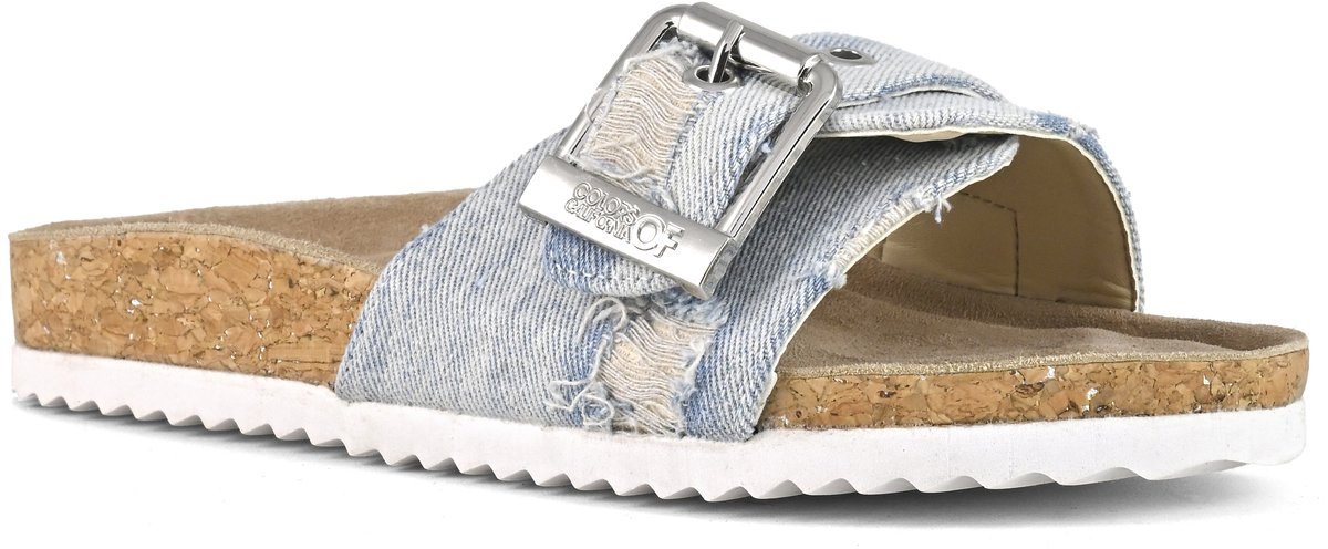 Colors of California Sandalen lichtblauw Denim - Dames - Maat 38