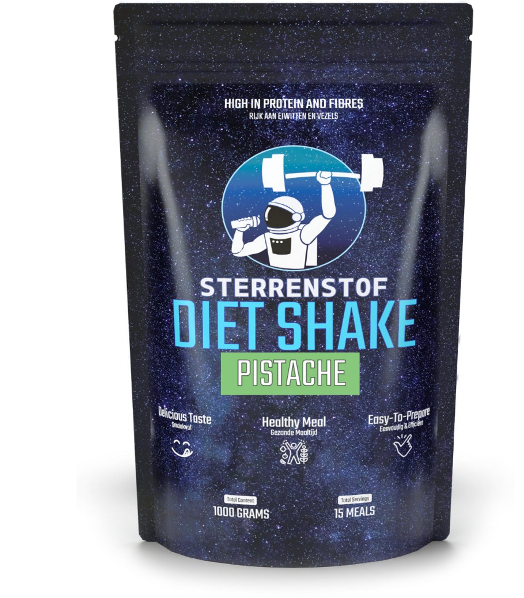 Sterrenstof Diet Shake - Maaltijdshake - Pistache - Afvallen - 15 maaltijden