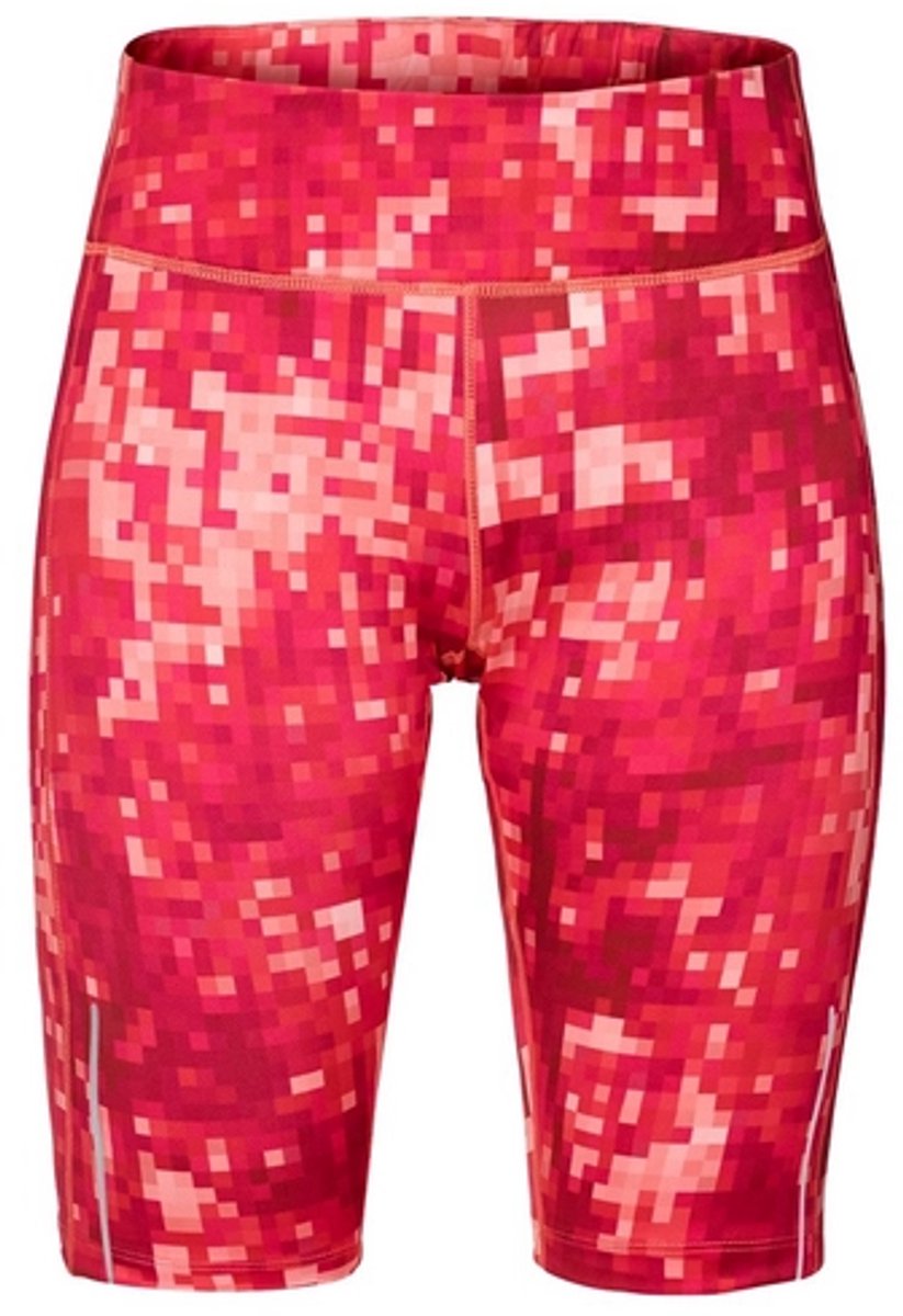 Legging Jack Wolfskin Rain Forest Tights Short Women Hot All Over-M Roze