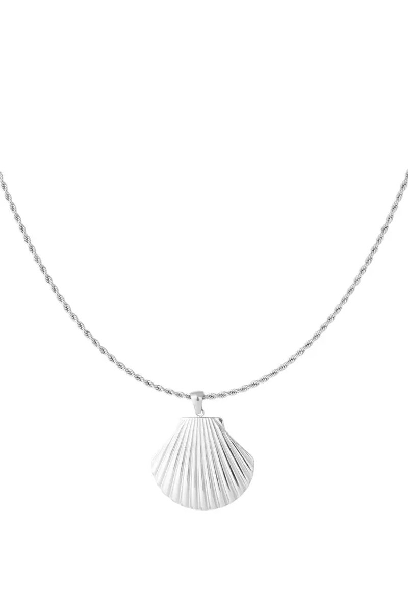 Yehwang Shell statement ketting | Zilver