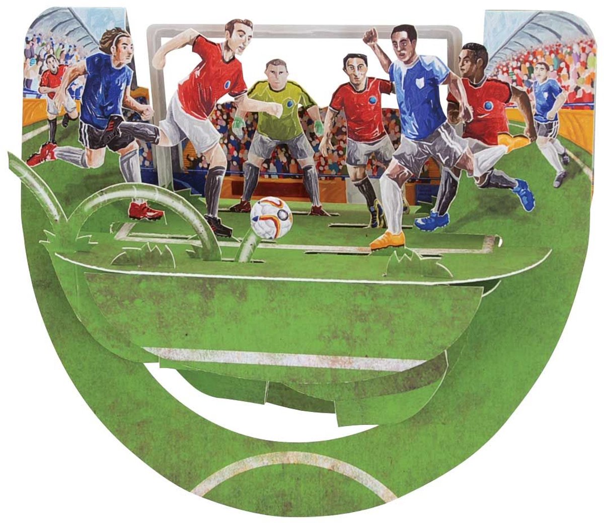 3D Popnrock - Wenskaart - PR065 - Soccer