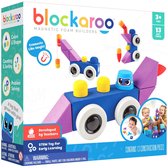 Blockaroo raceauto box- zacht magnetisch speelgoed- magnetisch speelgoed-peuter speelgoed-speelgoed 3 jaar/4jaar/5jaar- speelgoed jongens en meisjes- badspeelgoed