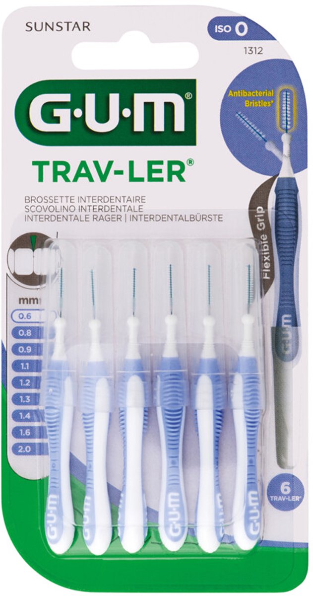 Goedkoopste Gum Trav-ler 0.6 mm - 6 st - Ragers