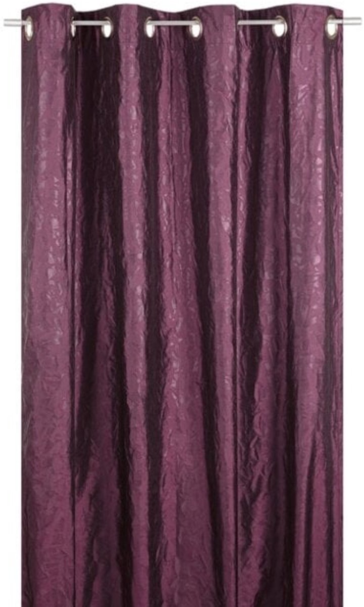 2LIF Palermo ring gordijn paars 137x245cm