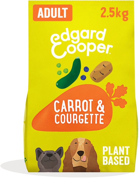 Edgard & Cooper Plantbased Adult Wortel&Courgette - Hondenvoer - 2.5 kg