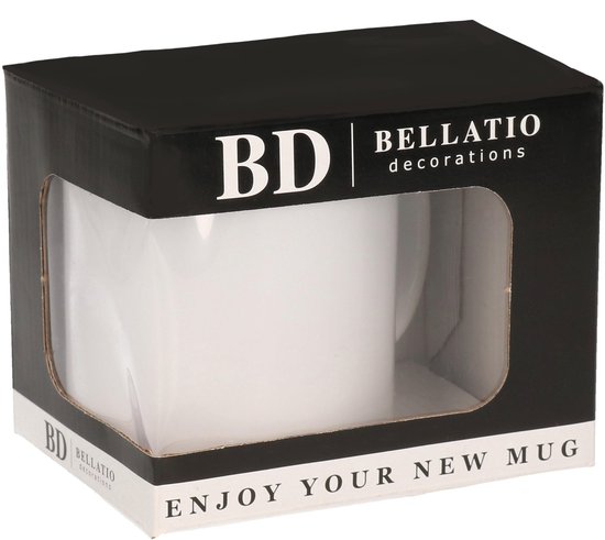 Mug cadeau Bellatio Decorations pour amoureux des chiens - Labrador Retriver - blanc - céramique - 300 ml